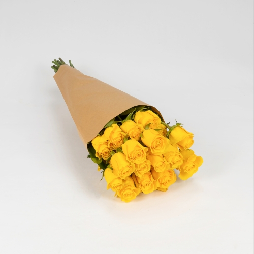 Rosas premium amarillas (25 tallos)