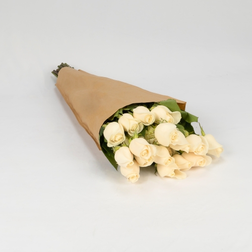 Rosas premium blancas (25 tallos)